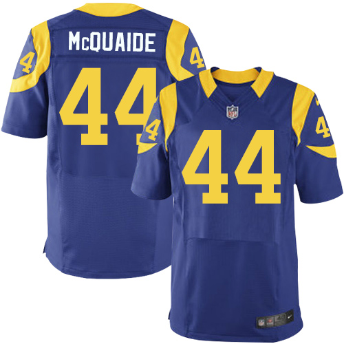 Men's Elite Jacob McQuaide Nike Jersey Royal Blue Alternate - #44 NFL Los Angeles Rams